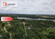 Działka budowlana zadrzewiona las jezioro