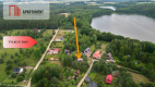 Działka budowlana zadrzewiona las jezioro