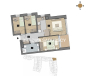 Dostępne mieszkania od 25m2 do 63m2. 