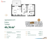 46,36 mkw, 3 pokoje, balkon, 1. piętro – Rypin