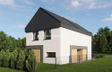 3pok.65m2 dwupoziomowe/nowoczesna bryła budynku 