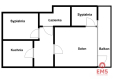 3 pokoje z loggią | Wysoki Stoczek | 48,2 m²