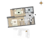 Dostępne mieszkania od 25m2 do 63m2. 