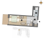 Dostępne mieszkania od 25m2 do 63m2. 