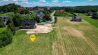 6 arów budowlanej, piękna panorama, Mogilany