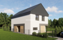 3pok.65m2 dwupoziomowe/nowoczesna bryła budynku 