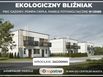 Energooszczędny BLIŹNIAK z ogródkiem - Jagodno
