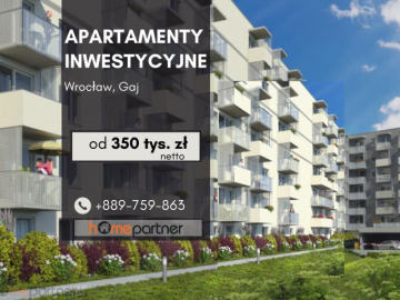 Apartamenty wykończone pod klucz Wrocław Gaj!