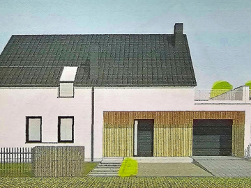 Działka z projektem na dwa domy dwulokalowe