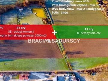Działka inwestycyjna 82ar.