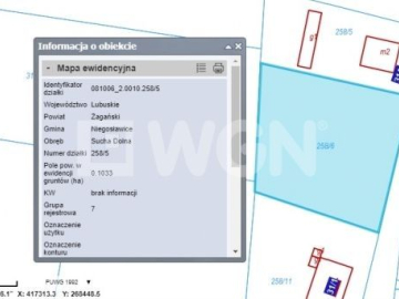 Niegosławice, Sucha Dolna, działka budowlana, 1700 m2, sprzedam, cena 55000 zł.  
  
Na sprzedaż atrakcyjna działka o kształcie