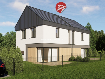 3pok.65m2  dwupoziomowe/nowoczesna bryła budynku 