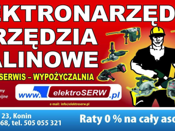 ElektroSerw Konin, elektronarzędzia, serwis i wynajem