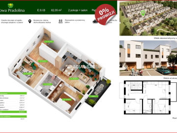 Nowa Pradolina mieszkanie z balkonem