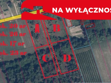 Działka budowlana ok.20 ar Gołąb g. Michów