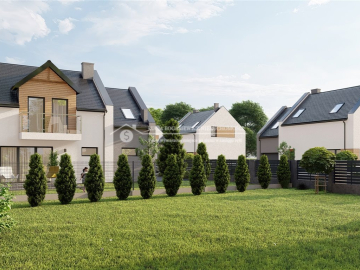 Kameralna i nowoczesna zabudowa domów jednorodzinnych o powierzchni użytkowej 119 m2 z optymalnie zaaranżowanym przez architekt