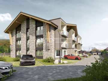 Inwestycja zlokalizowana jest w Szczyrku. Miasto to łączy w pełni rozwiniętą infrastrukturę z położeniem w wyjątkowo malownicze