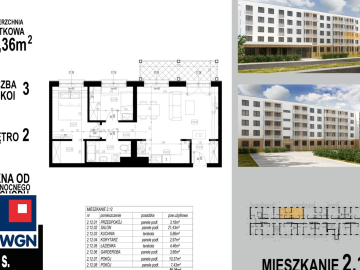Głogów, mieszkanie, 3 pokoje, balkon, winda, 59,36 m2, sprzedam, 421456 zł.  
  
KUPUJĄCY NIE PŁACI PROWIZJI!  
OFERTA BEZPOŚRE