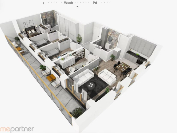 Mieszkanie z widokiem na rzekę i z dużym balkonem!