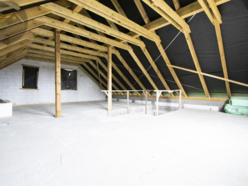 Dom wolnostojący w stanie surowym otwartym