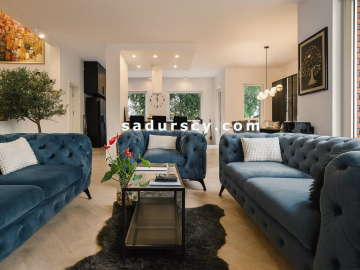 Pięknie wykończony, przestronny, skrajny dom szeregowy 285m2 na działce 358m2 w Józefosławiu, na obrzeżach Ursynowa.     
 
Now