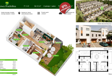 Nowa Pradolina mieszkanie z ogródkiem