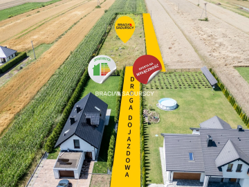 Ogrodzona działka budowlana 27ar WADÓW