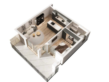 Popów | mieszkanie | 2 pokoje | 2 piętro | taras