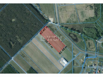 Sobin, Polkowice, działka, 1,9 ha, sprzedaż, 3 040 000 zł.  
  
Na sprzedaż grunt komercyjny w strefie ekonomicznej w miejscowo