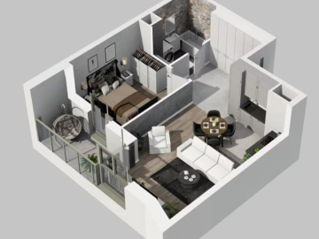 Mieszkanie 2-pokojowe nad rzeką!