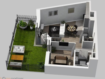 Mieszkanie z ogródkiem nad rzeką!