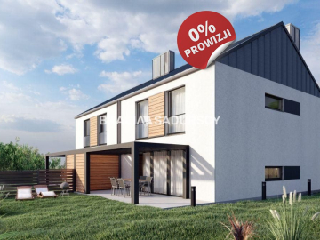 Nowoczesny bliźniak z garażem i działką 7ar