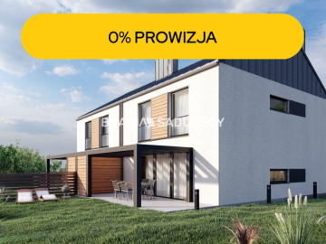 Nowoczesny bliźniak z garażem i działką 7ar