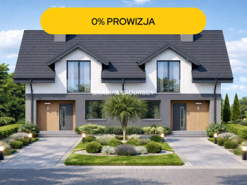 Domy w zabudowie bliźniaczej Trąbki piękna działka