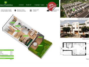 Nowa Pradolina mieszkaniez 2 poziomowe