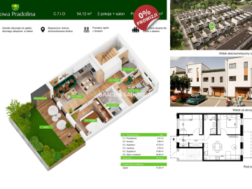 Nowa Pradolina mieszkanie z ogródkiem