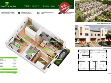 Nowa Pradolina mieszkanie z ogródkiem