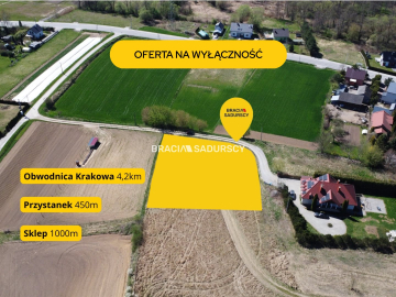 Wspaniała działka budowlana w Książniczkach 21,5a