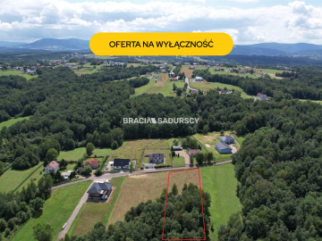 Klimatyczna działka budowlano-leśna w Sieprawiu