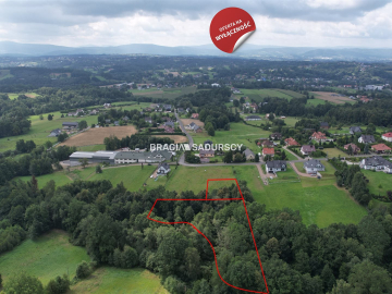 Działka budowlano-leśna. Siepraw.