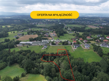 Działka budowlano-leśna. Siepraw.