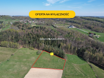 DZIAŁKA BUDOWLANA 43 ARY WIDOK LIPNICA GÓRNA