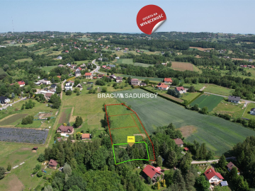 GRAJÓW, GMINA WIELICZKA, DZIAŁKA BUDOWLANA O POW. 1145 m 2 .  
 
Widokowa działka budowlana w zacisznym spokojnym miejscu, w mi