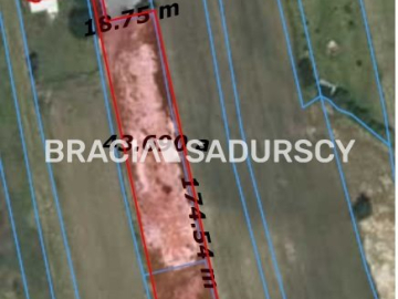 Działka z projektem na 5 bliźniaków 