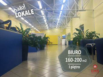 Powierzchnia biurowa 160-200 m2.