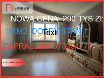 Barwice,duże mieszkanie 111 m2, cena,lokalizacja.