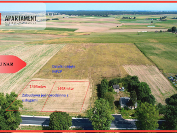 Działka przy drodze wojewódzkiej