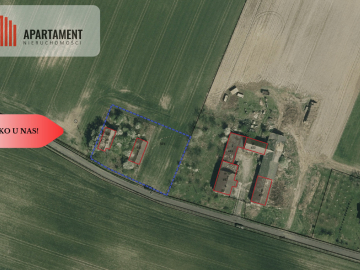 Działka budowlana z zabudowaniami Pigża.