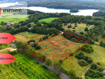 Obniżka ceny! Działki blisko jeziora Komorze