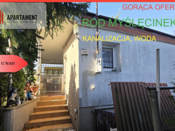 Rod Myślęcinek, domek murowany kanalizacja woda